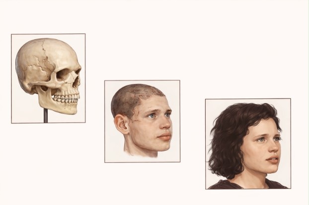 CARES Computer Assisted Reconstruction and Enhancement Systemfrom skull of unidentified female Max IAS