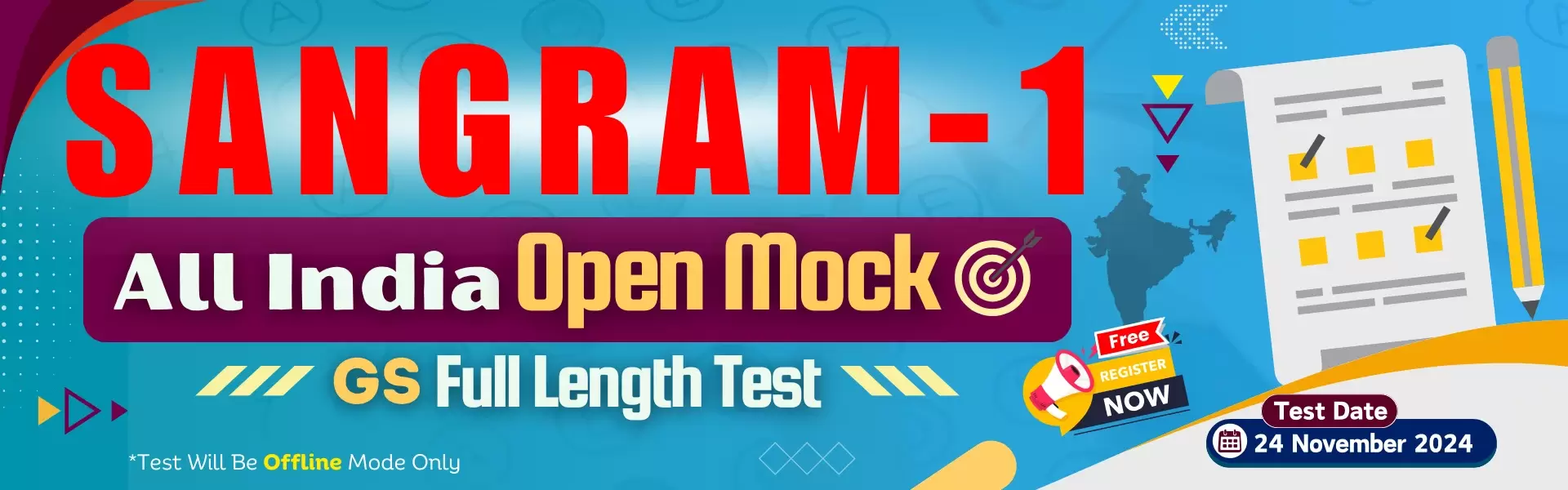 Sangram 2025- All India Open Mock Full Length Test 